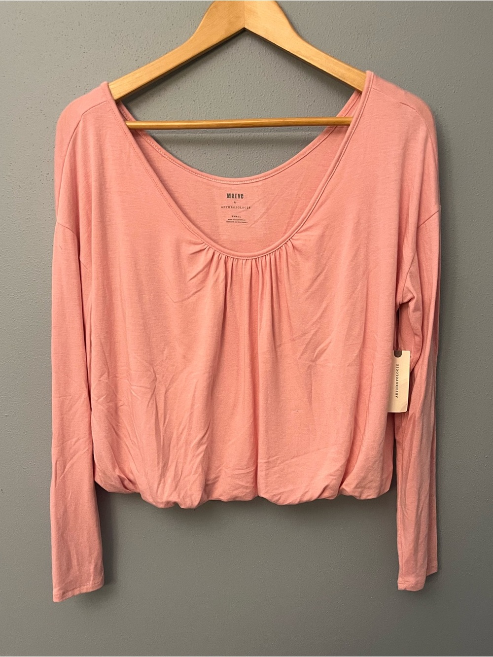 NWT Maeve Cropped Long Sleeve T-Shirt